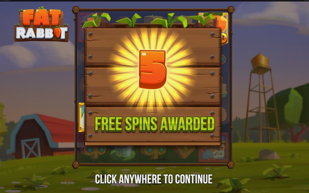 Free Games Feature: 5 free spins och Carrot-mätaren